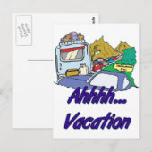 Ahh Vacation Camping Briefkaart (Voorkant / Achterkant)