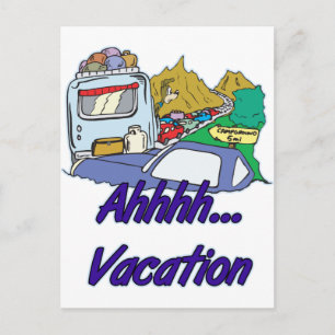 Ahh Vacation Camping Briefkaart