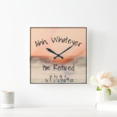 Ahh, wat ik ook ben in de Waterverf van Funny Ocea Vierkante Klok (Huis)