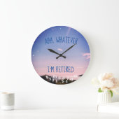 Ahh, wat ik ook ben in ruste Quote Ocean Sky Grote Klok (Huis)