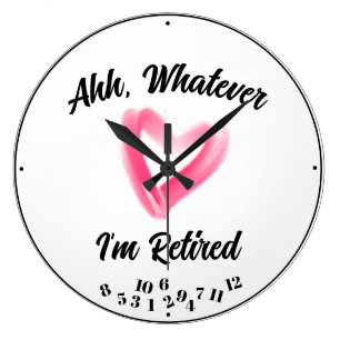 Ahh wat ik ook heb, elk Gezegde roze hart Grote Klok