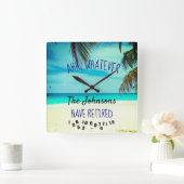 Ahh, wat voor familienaam ook maar een ouderdomsba vierkante klok (Huis)