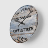 Ahh What Couple have Remoe Rustic Board Ronde Klok (Hoek)