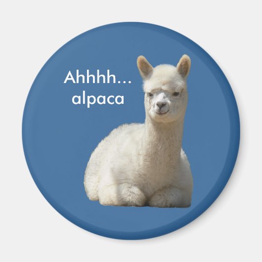 Ahhh Alpaca Magneet (Voorkant)