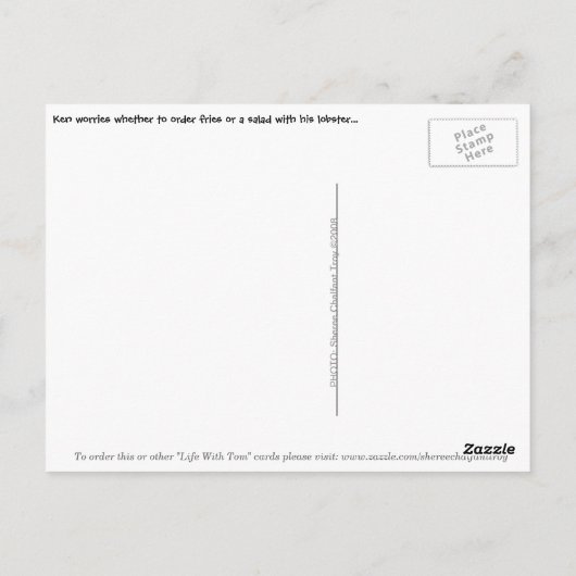 Ahhh, briefkaart van pensionering (Achterkant)