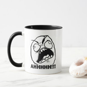 Ahhh! Rage Face Meme Coffee Mok