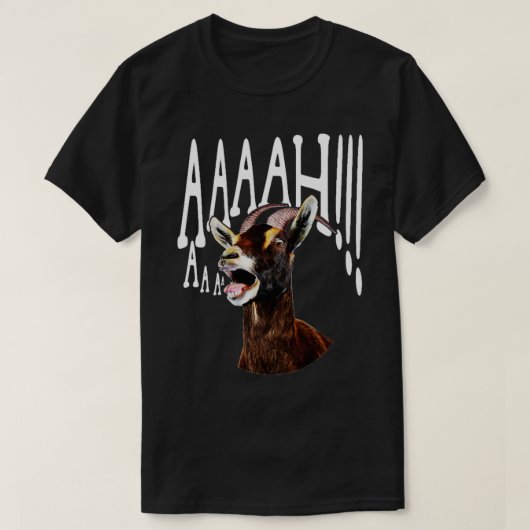 Ahhh Screaming Goat Gift Funny Goat Lover T-shirt (Design voorkant)