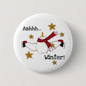 AHHH WINTER RONDE BUTTON 5,7 CM (Voorkant)
