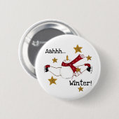 AHHH WINTER RONDE BUTTON 5,7 CM (Voorkant /achterkant)