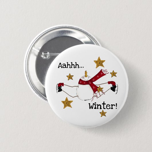 AHHH WINTER RONDE BUTTON 5,7 CM (Voorkant /achterkant)