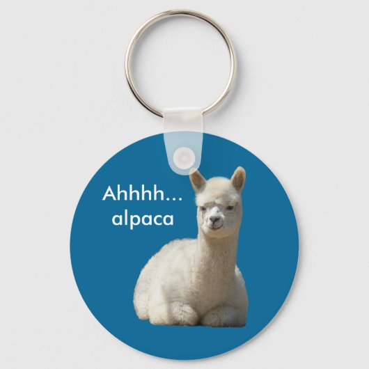 Ahhhh Alpaca Sleutelhanger (Voorkant)