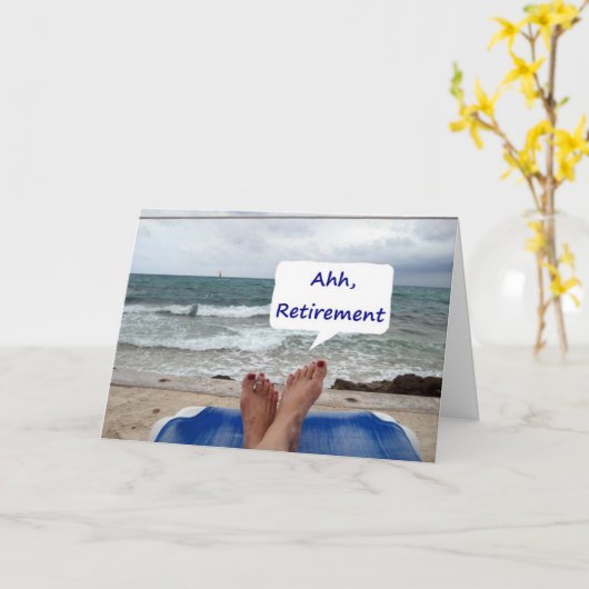 AHHHH, PENSIONERING=GOED VOOR ONS! KAART (Gele Bloem)