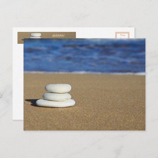 Ahhhhh! - De strand Briefkaart (Voorkant / Achterkant)