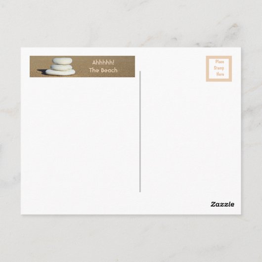 Ahhhhh! - De strand Briefkaart (Achterkant)