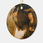 Ahimelech gaf David het zwaard van Goliath Keramisch Ornament (Links)
