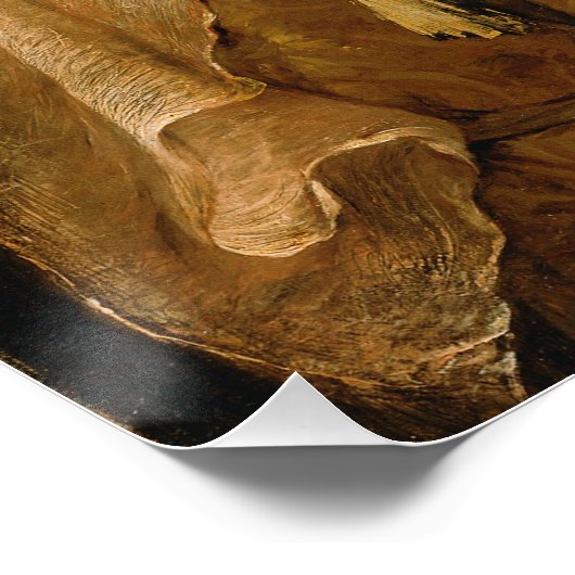 Ahimelech gaf David het zwaard van Goliath Poster (Hoek)