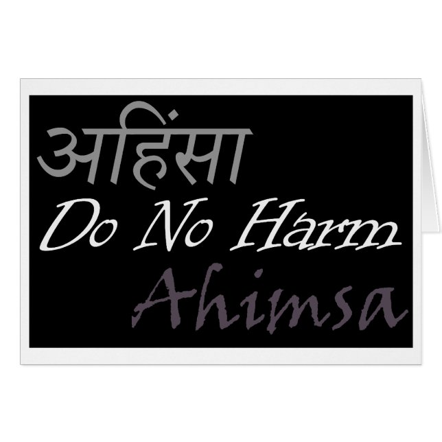 Ahimsa (Voorkant Horizontaal)