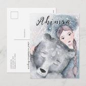Ahimsa Feestdagenkaart (Voorkant / Achterkant)