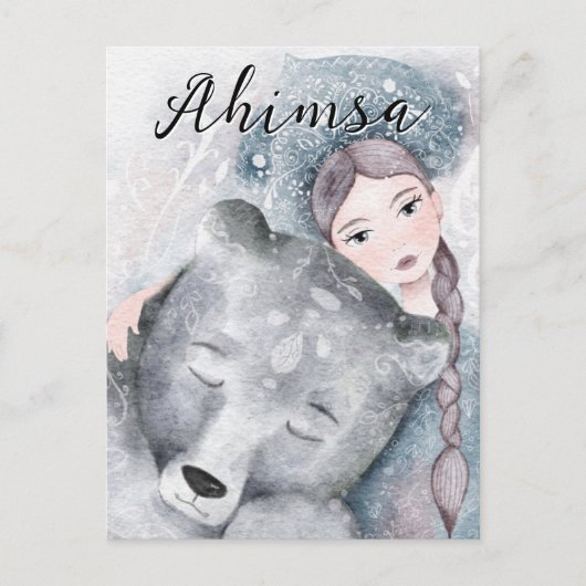 Ahimsa Feestdagenkaart (Voorkant)