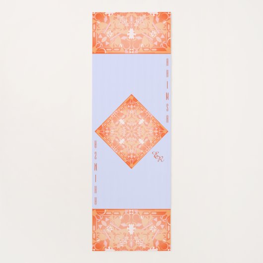 Ahimsa gepersonaliseerd yogamat (Achterkant)