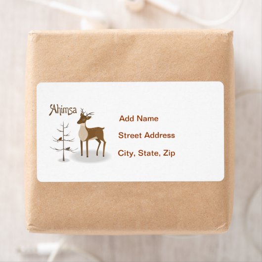 Ahimsa Holiday Reindeer Etiket (Insitu)