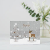 Ahimsa Holiday Reindeer Feestdagenkaart (Staand voorkant)