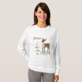 Ahimsa Holiday Reindeer T-shirt (Voorkant volledig)