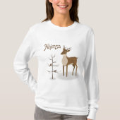 Ahimsa Holiday Reindeer T-shirt (Voorkant)