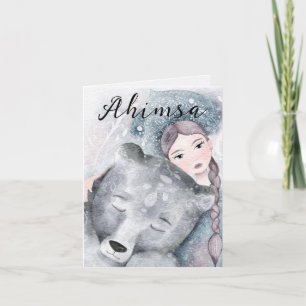 Ahimsa-kerstfeestkaart Feestdagen Kaart