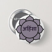 ahimsa (lotus).jpg ronde button 5,7 cm (Voorkant /achterkant)