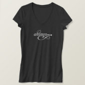 Ahimsa V-Neck Dames T-shirt (Design voorkant)