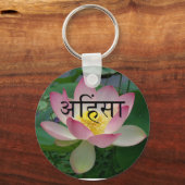 ahimsa vegan sleutelhanger (Voorkant)