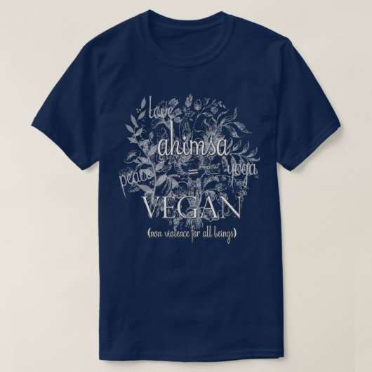 ahimsa vegan t-shirt (Design voorkant)
