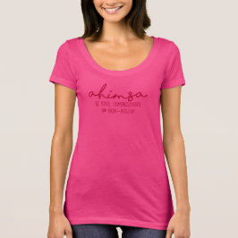 Ahimsa:  Wees aardig, compassievol en niet geweldd T-shirt