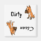 AHL- Dirty Paws Boxer Magnet (Voorkant)