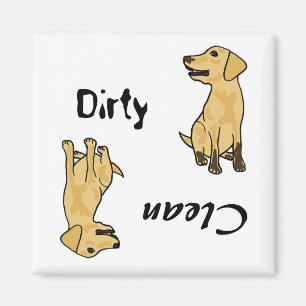 AHL- gele labrador Dirty Paws Magnet