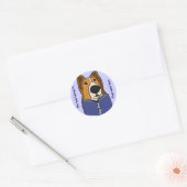 AHL- Sheltie Een boek lezen Stickers (Envelop)