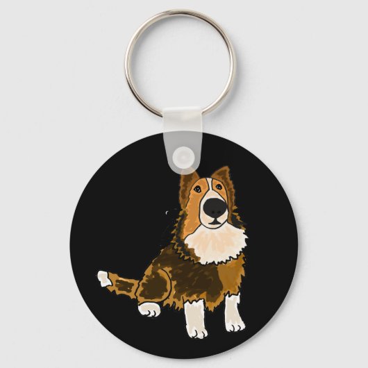 AHL- Shetland Sheepdog Sleutelhanger (Voorkant)
