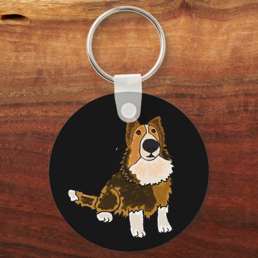 AHL- Shetland Sheepdog Sleutelhanger (Voorkant)