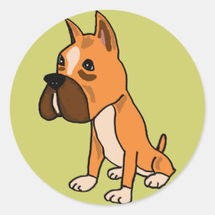 AHL- Stickers met Schattigee Boxer Dog