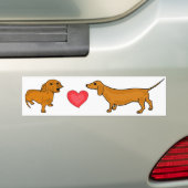 AHL- Wiener Love bumper Sticker (Op auto)