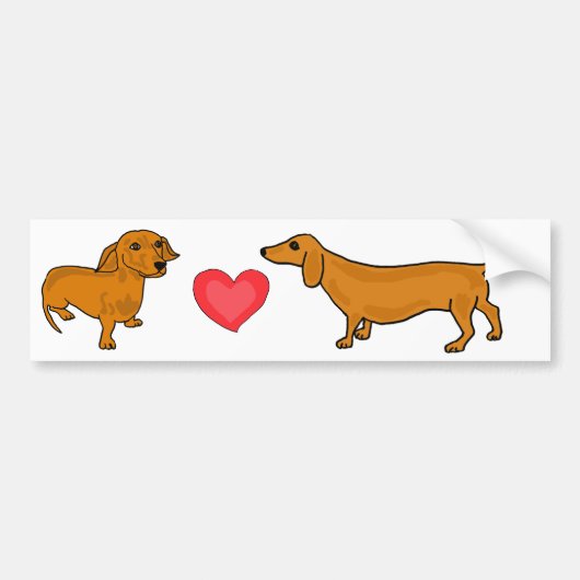AHL- Wiener Love bumper Sticker (Voorkant)