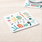 Ahlan Wa Sahlan Kartonnen Onderzetters (Schuin)