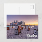 Ahlbeck Pier, Usedom, Duitsland Briefkaart (Voorkant / Achterkant)