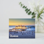 Ahlbeck Pier, Usedom, Duitsland Briefkaart (Staand voorkant)