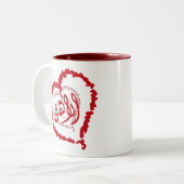 AhlyLove Tweekleurige Koffiemok (Voorkant links)