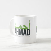 Ahmad Naam Uitspraak en Betekenis Koffiemok (Voorkant links)