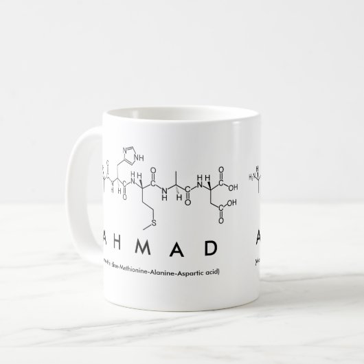 Ahmad peptide naam mok (Voorkant links)