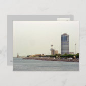 Ahmad Tower, stad Koeweit Briefkaart (Voorkant / Achterkant)