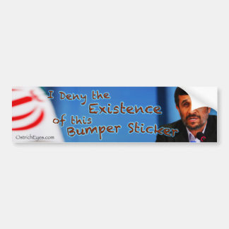 Ahmadinejad-existentie Bumpersticker